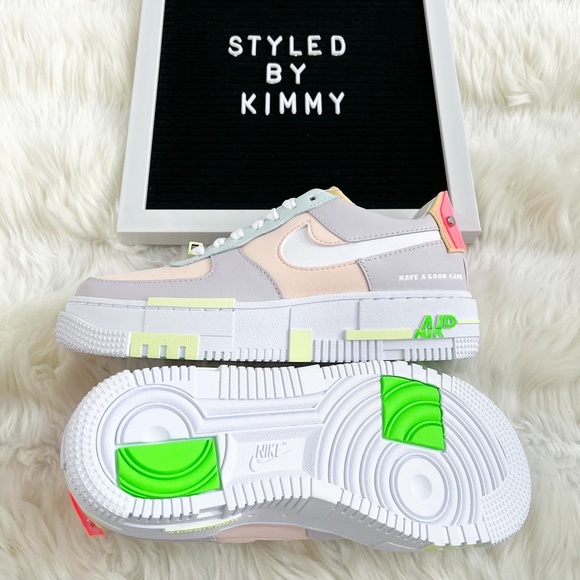 NIKE Air Force 1 Pixel Sneakers Shoes Shoe New Pastels - Picture 2 of 9